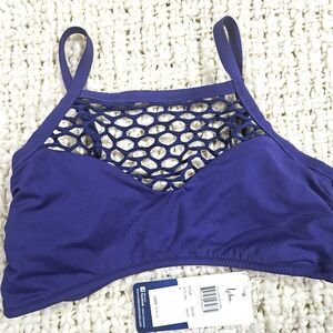 LEILANI Women's Purplish Blue Swim TOP